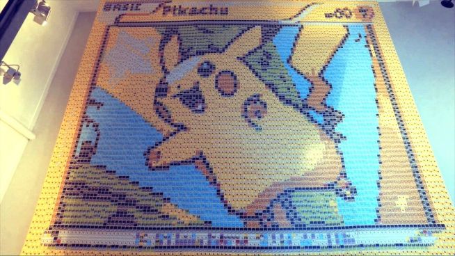 Weltrekord: Mosaik aus 12.987 Pokémon-Sammelkarten