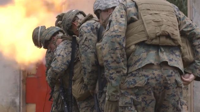 Hochexplosiv: US-Marines beim Training