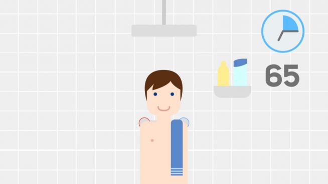 Duschen: Einmal pro Woche reicht völlig aus